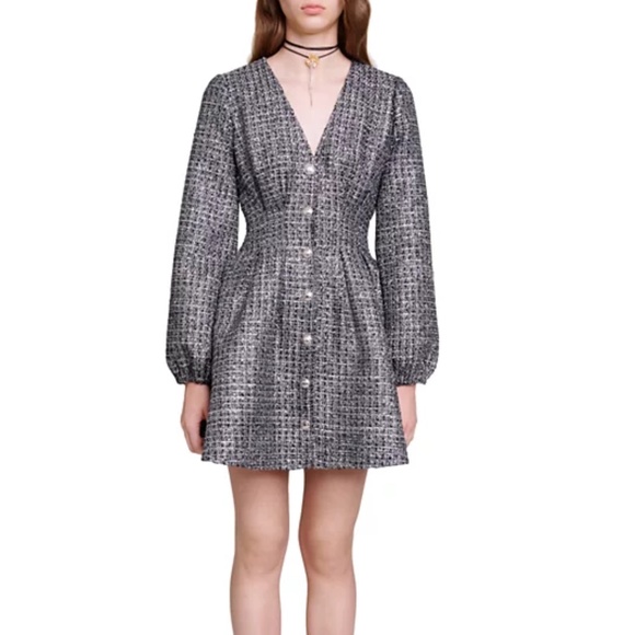 Rimex Long Sleeve Sequined Dress - Picture 1 of 8